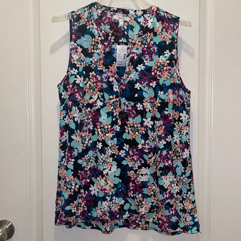 Maurice’s women’s floral sleeveless blouse
